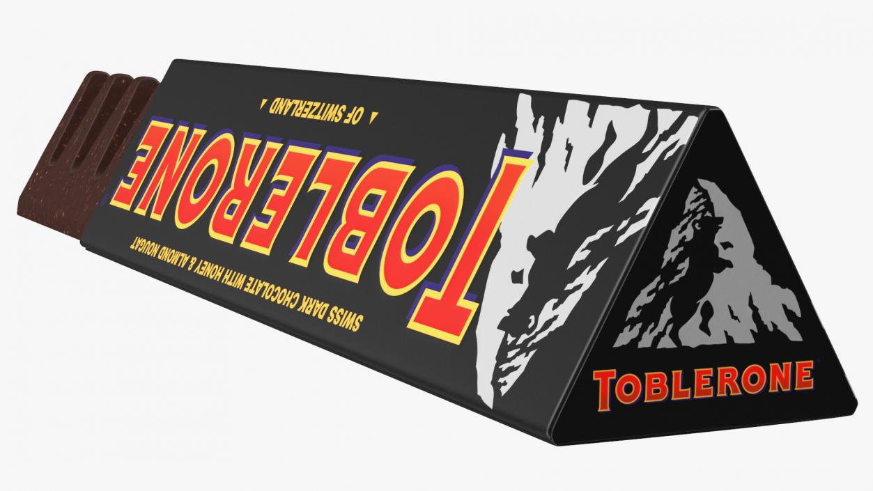 3D model Opened Toblerone Dark Chocolate Bar