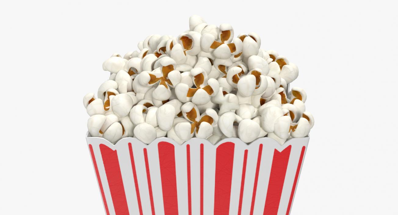 3D Popcorn Cups 3D Models Collection model