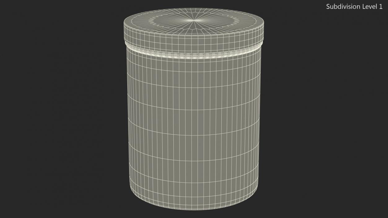 Gold Cosmetic Jar 3D