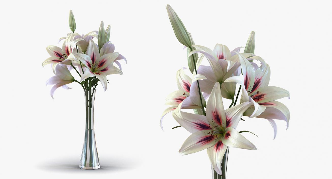 Flowers in Vases Collection 7 3D model