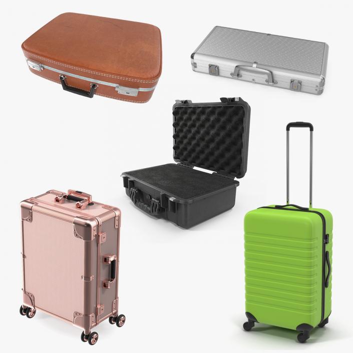 Suitcases Collection 2 3D