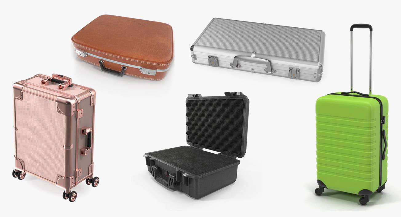 Suitcases Collection 2 3D