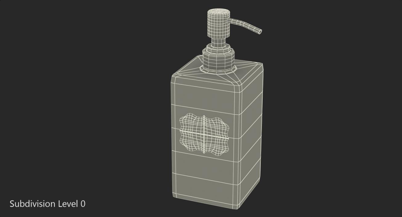 3D model Soap Dispenser with Stainless Metal Pump