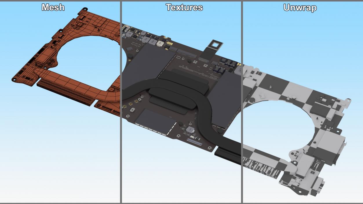 Logic Board MacBook Pro 14 M2 3D model