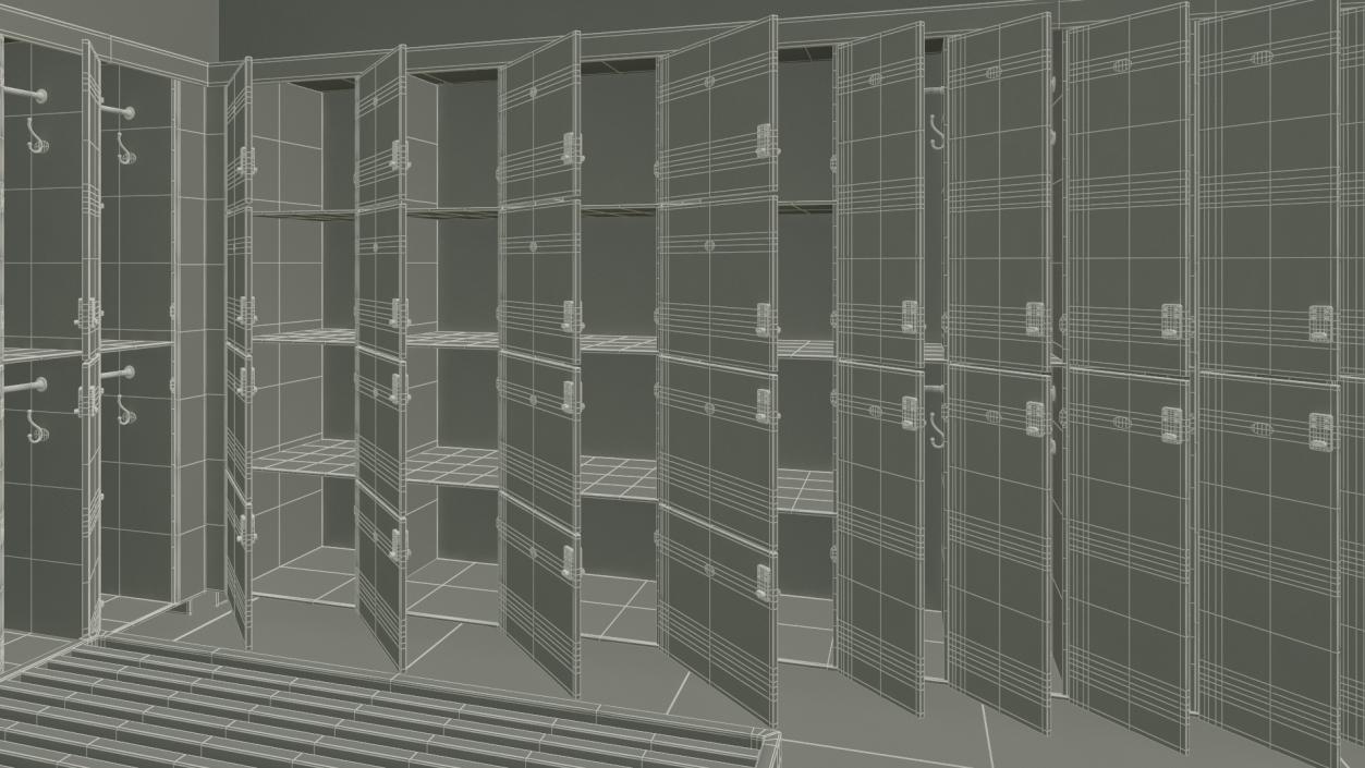 3D model Locker Room Interior