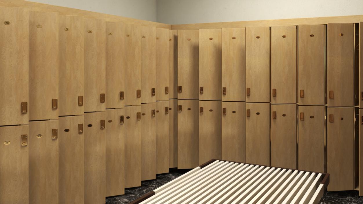 3D model Locker Room Interior