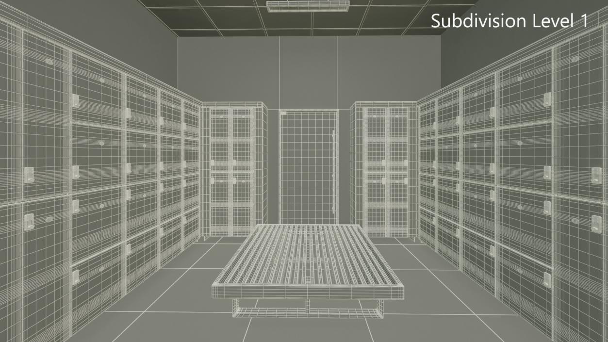 3D model Locker Room Interior