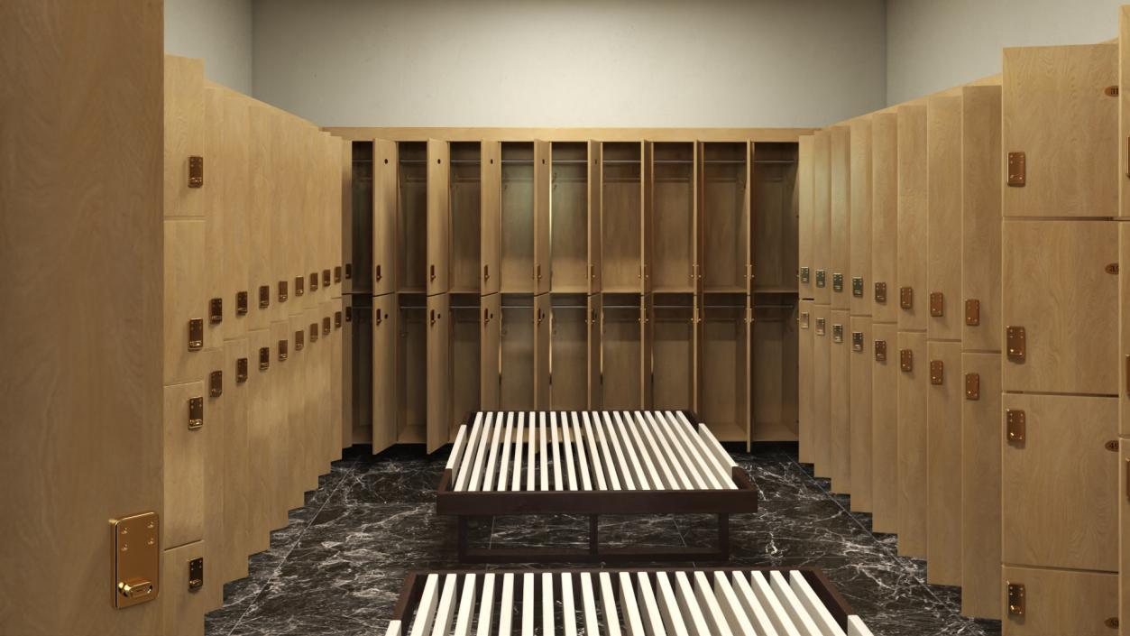 3D model Locker Room Interior