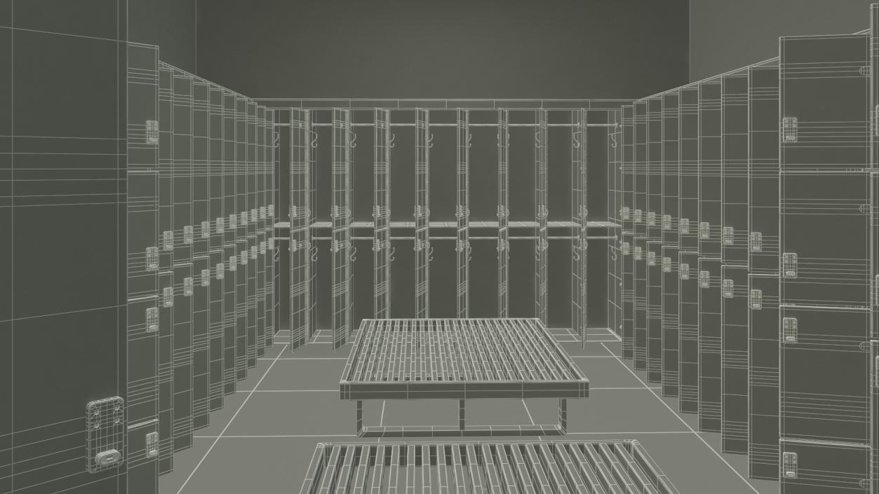 3D model Locker Room Interior