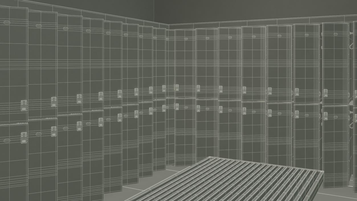 3D model Locker Room Interior