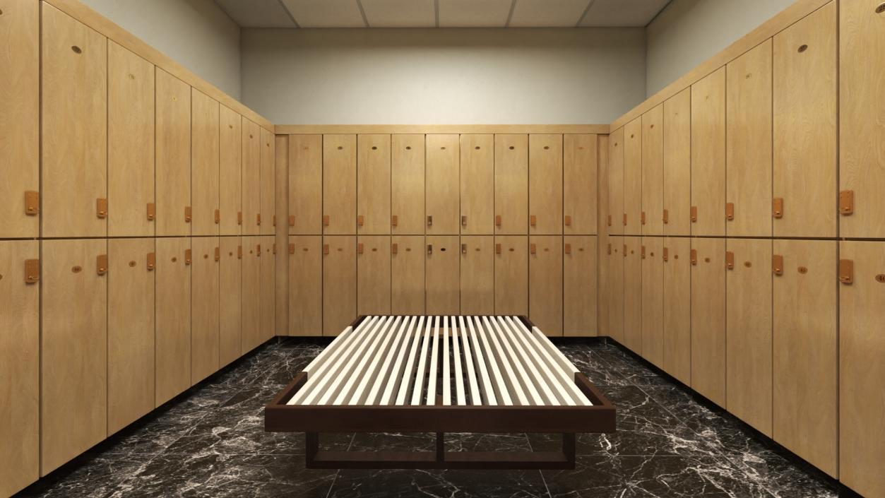 3D model Locker Room Interior