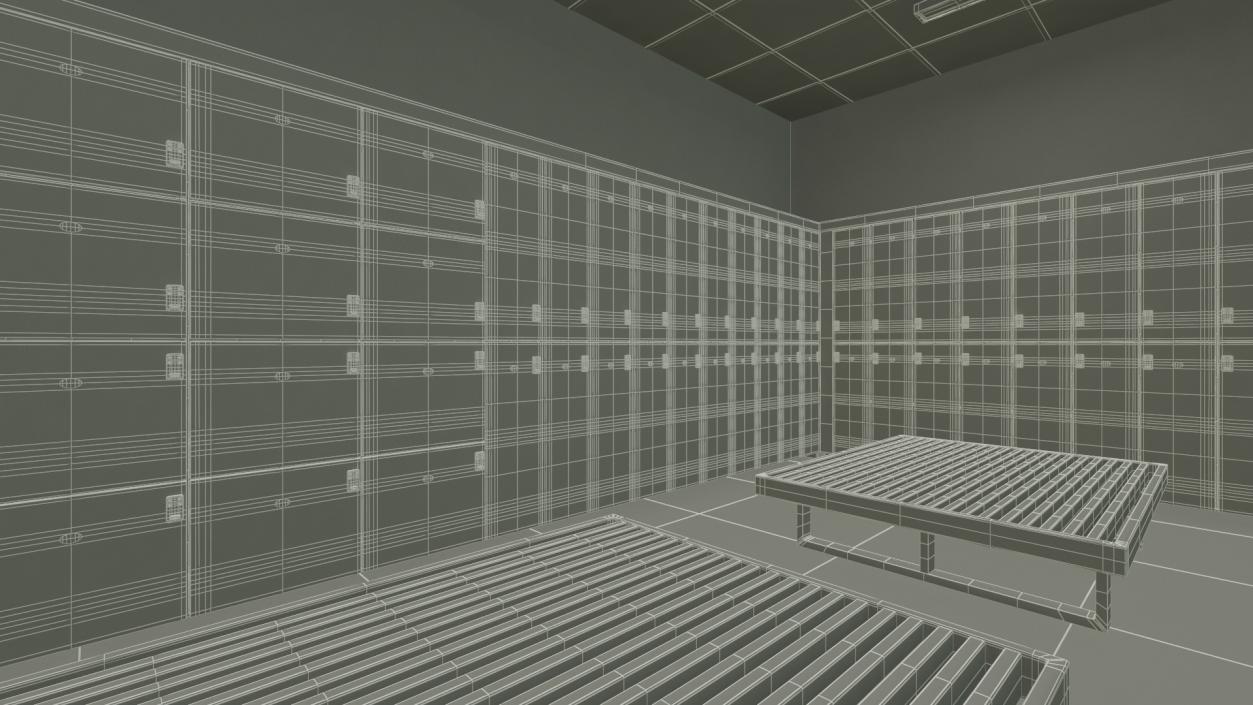 3D model Locker Room Interior