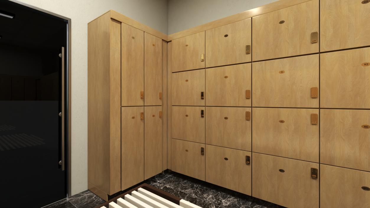 3D model Locker Room Interior