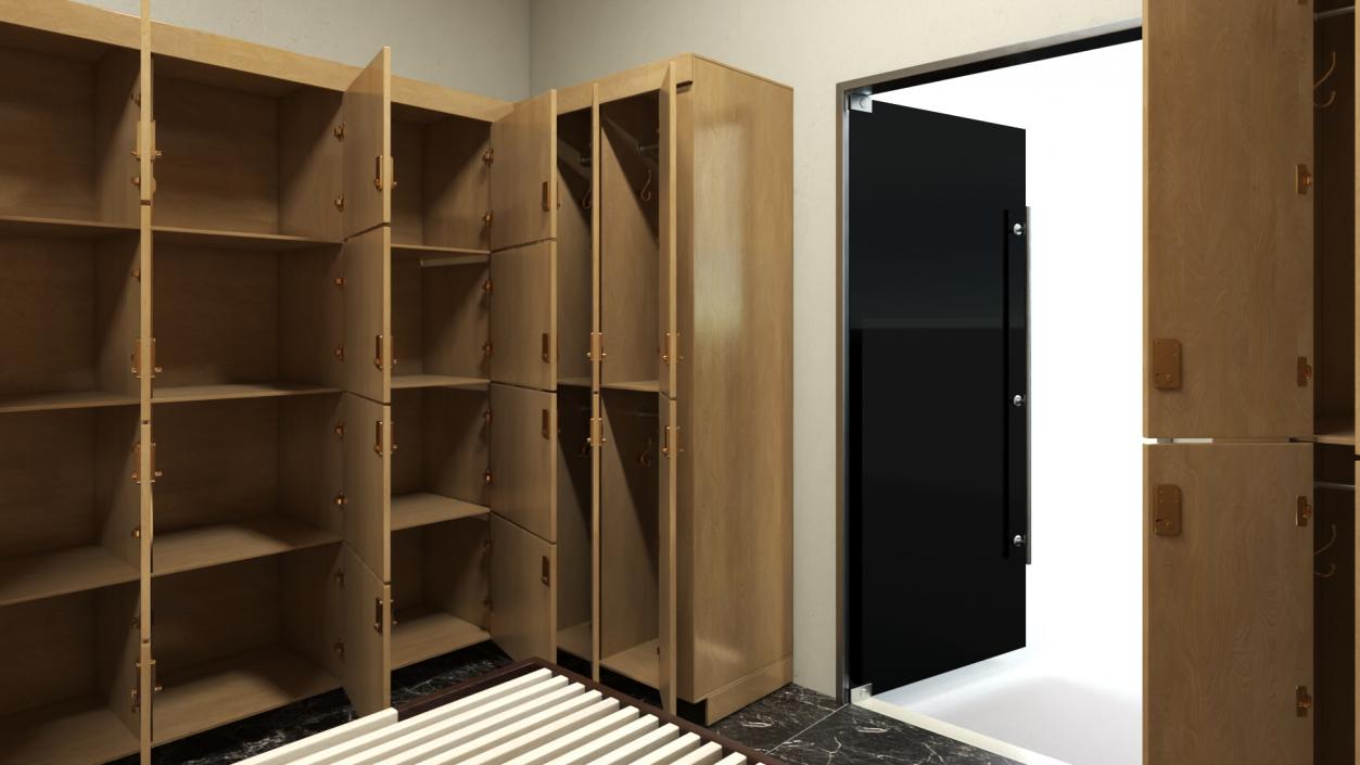 3D model Locker Room Interior