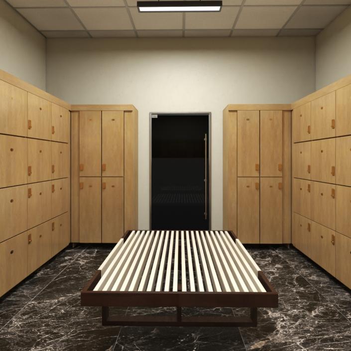 3D model Locker Room Interior