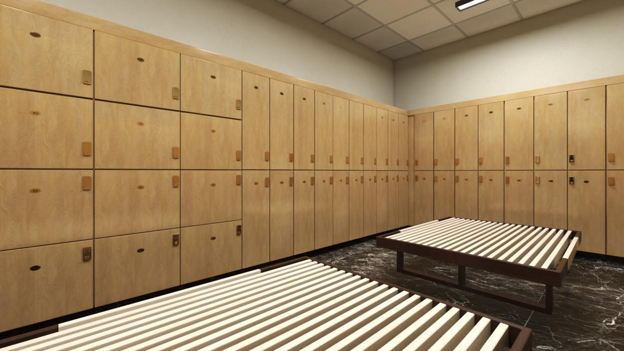 3D model Locker Room Interior