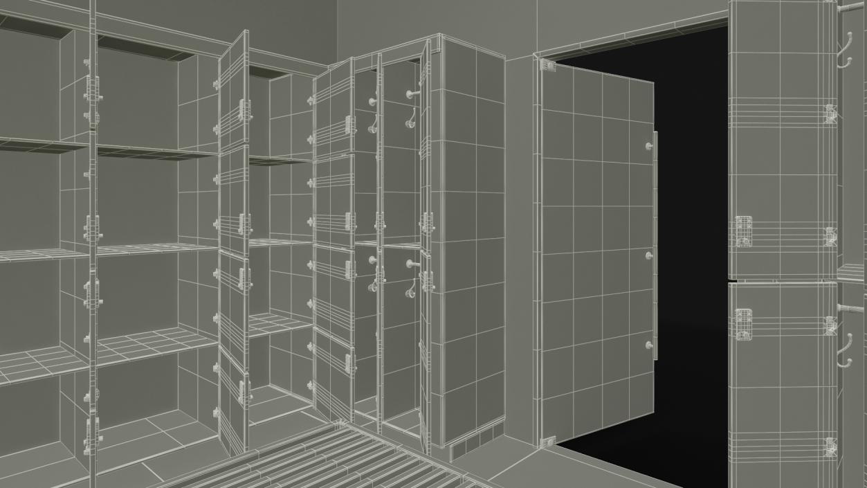 3D model Locker Room Interior