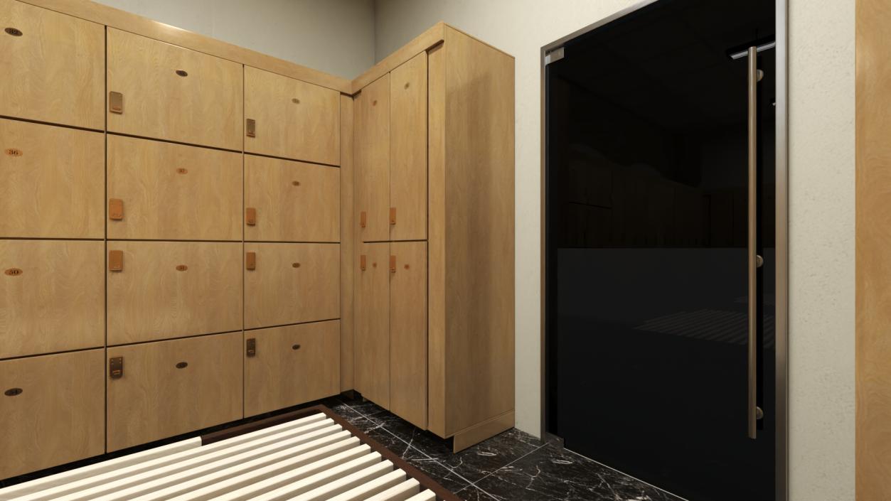 3D model Locker Room Interior