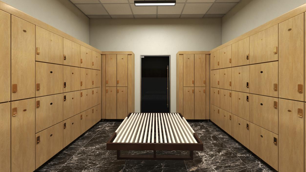 3D model Locker Room Interior