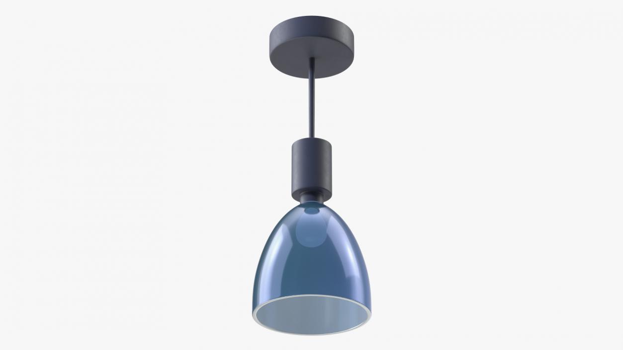 3D Blue Ceiling Light model