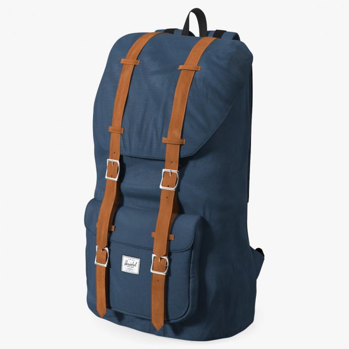 3D Classic Backpack with Leather Straps