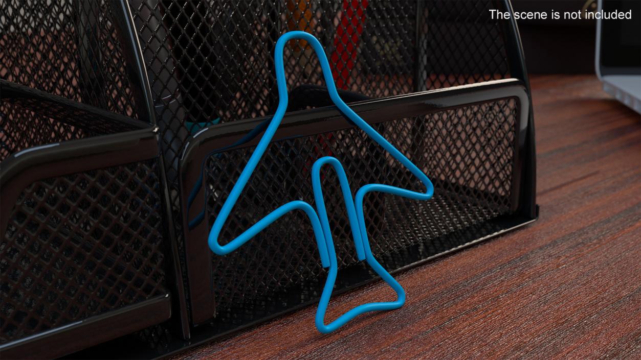 3D Plane Shaped Paper Clip model