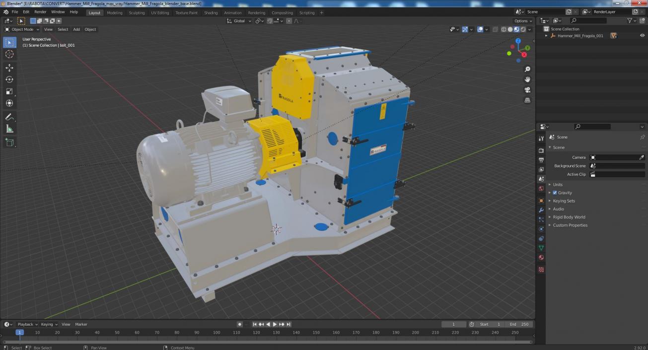 Hammer Mill Fragola 3D model