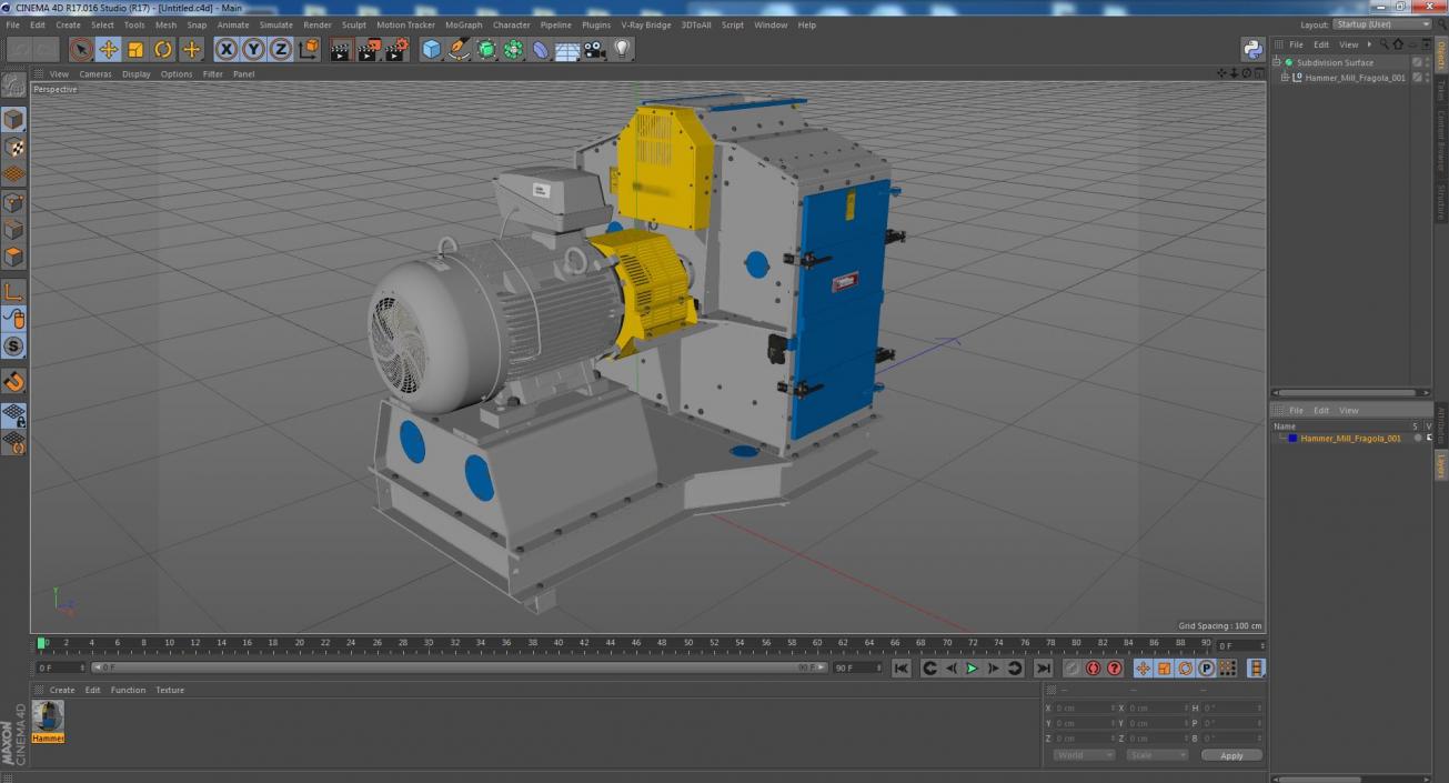 Hammer Mill Fragola 3D model