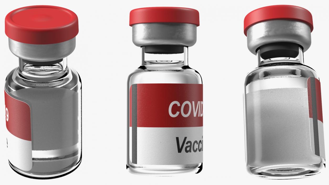 Vaccine Bottle Covid19 3D