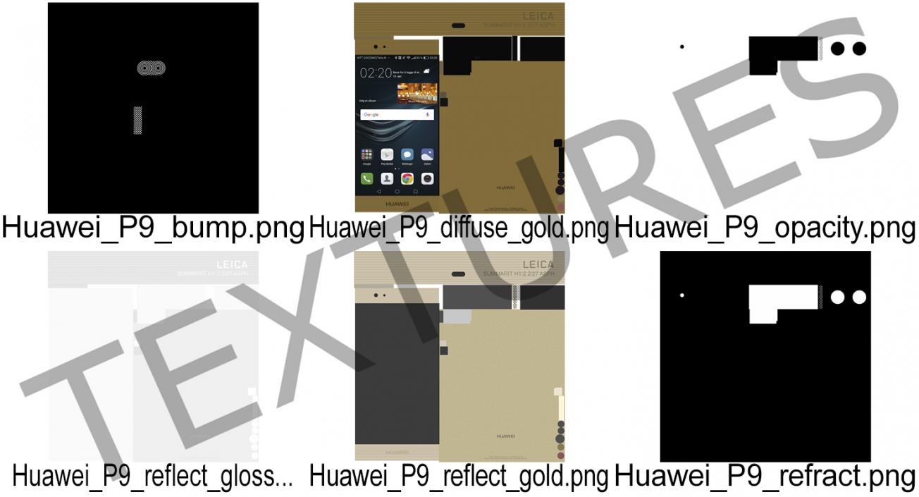 Huawei P9 Rose Gold 3D model