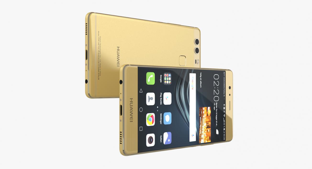 Huawei P9 Rose Gold 3D model