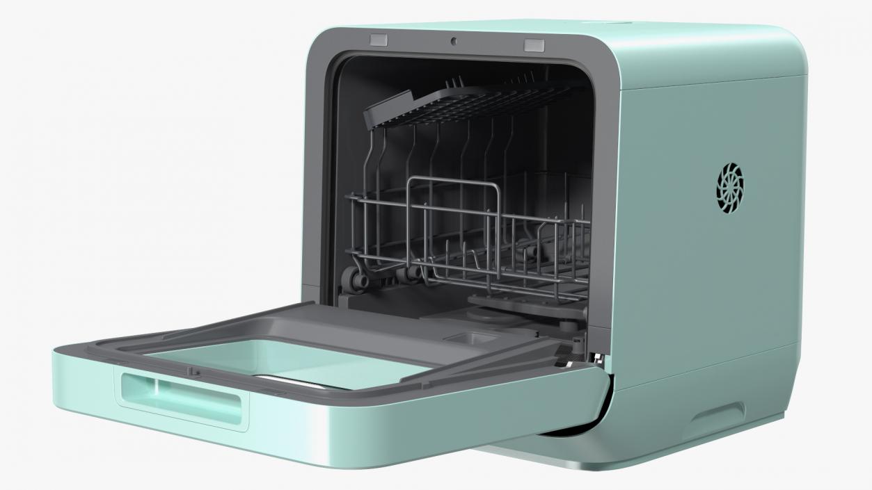 3D Compact Table Top Dishwasher model