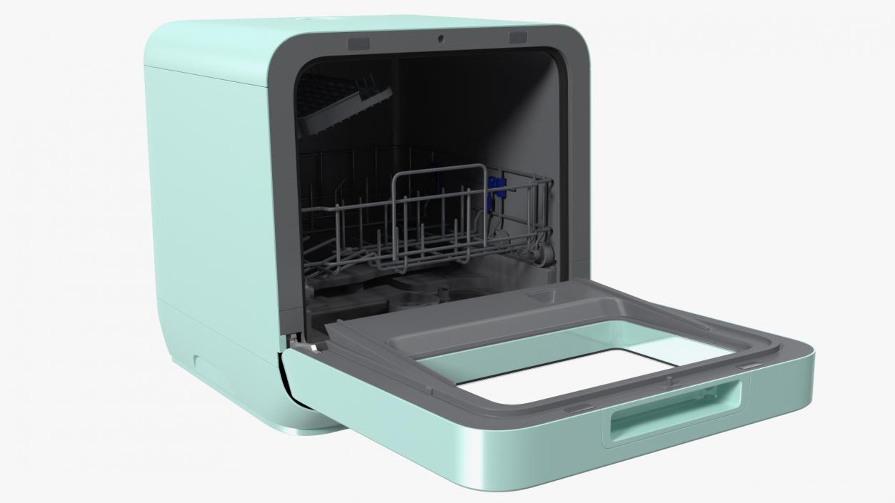 3D Compact Table Top Dishwasher model