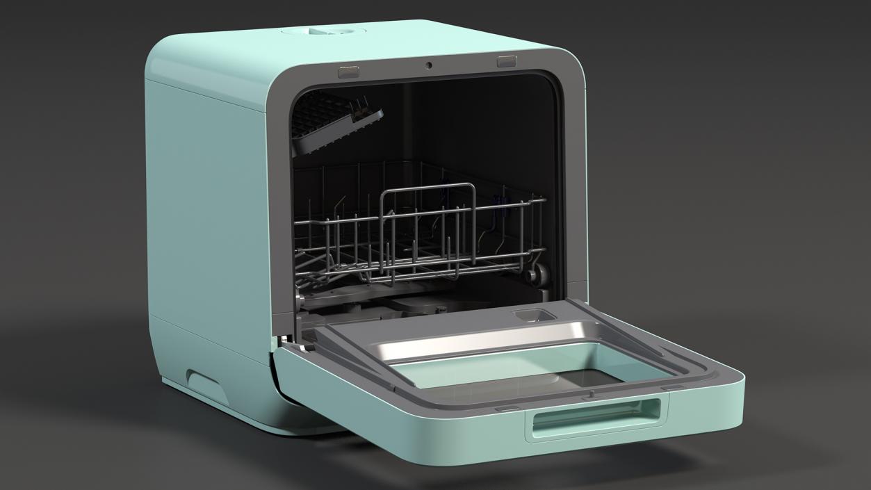 3D Compact Table Top Dishwasher model