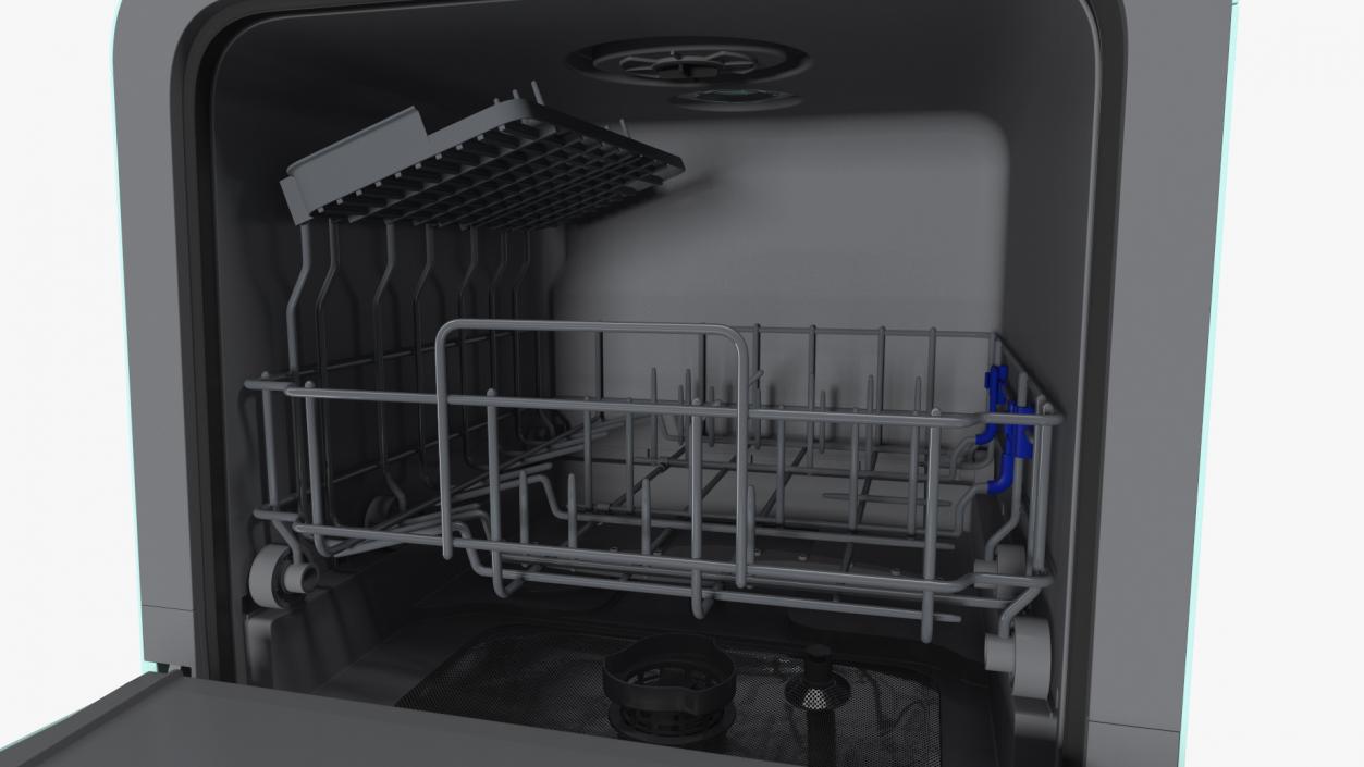 3D Compact Table Top Dishwasher model