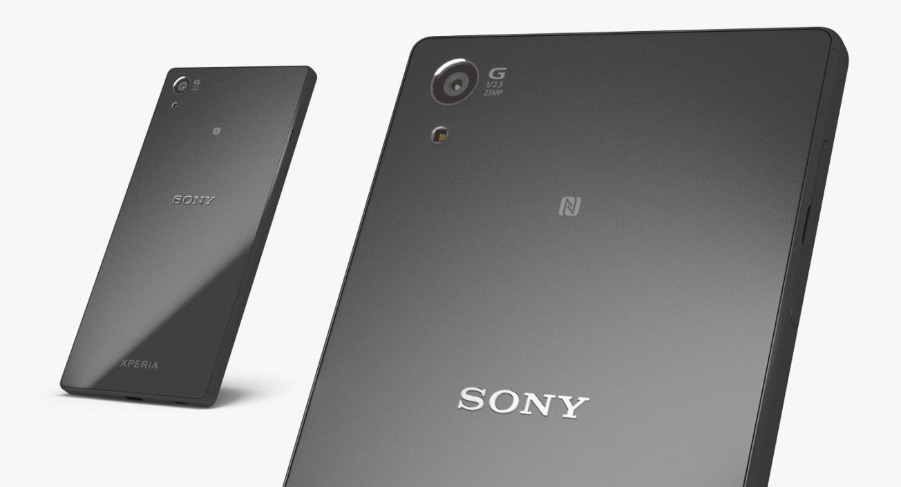 3D model Sony Xperia Z5 Black