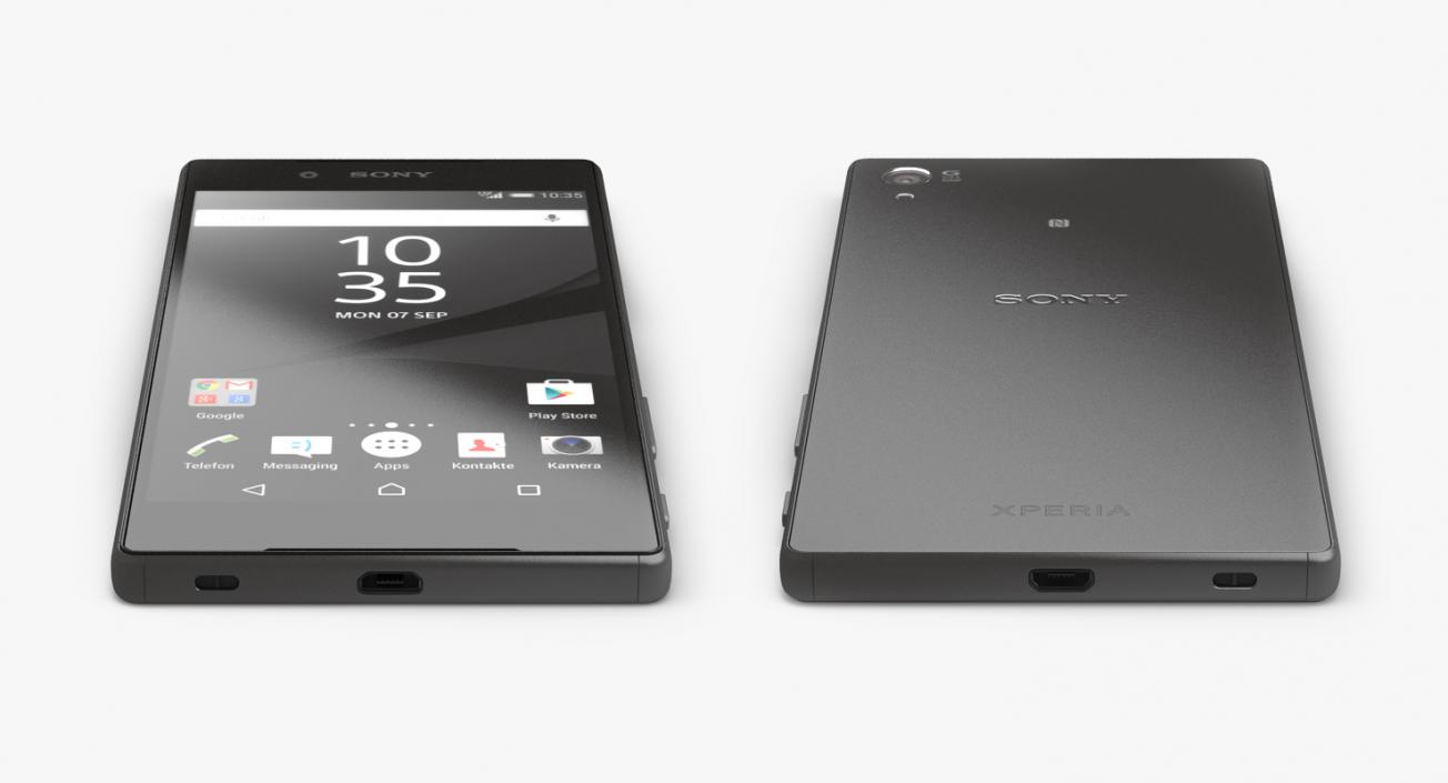 3D model Sony Xperia Z5 Black