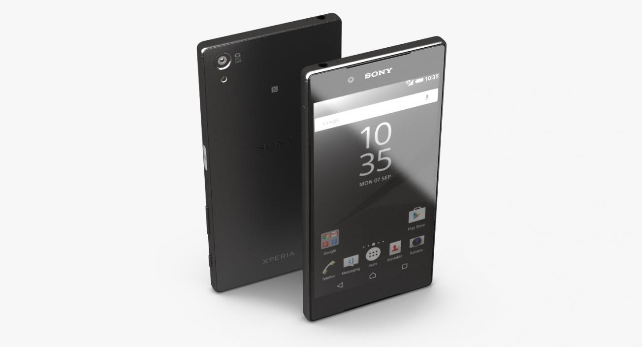 3D model Sony Xperia Z5 Black