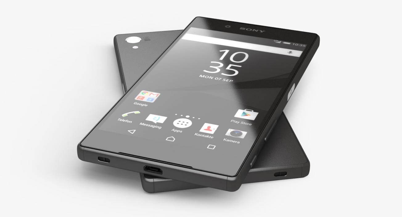 3D model Sony Xperia Z5 Black