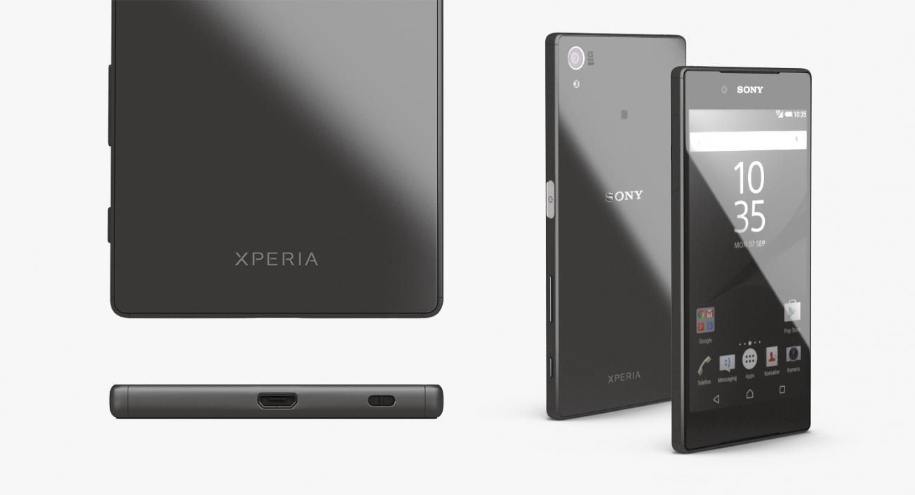 3D model Sony Xperia Z5 Black