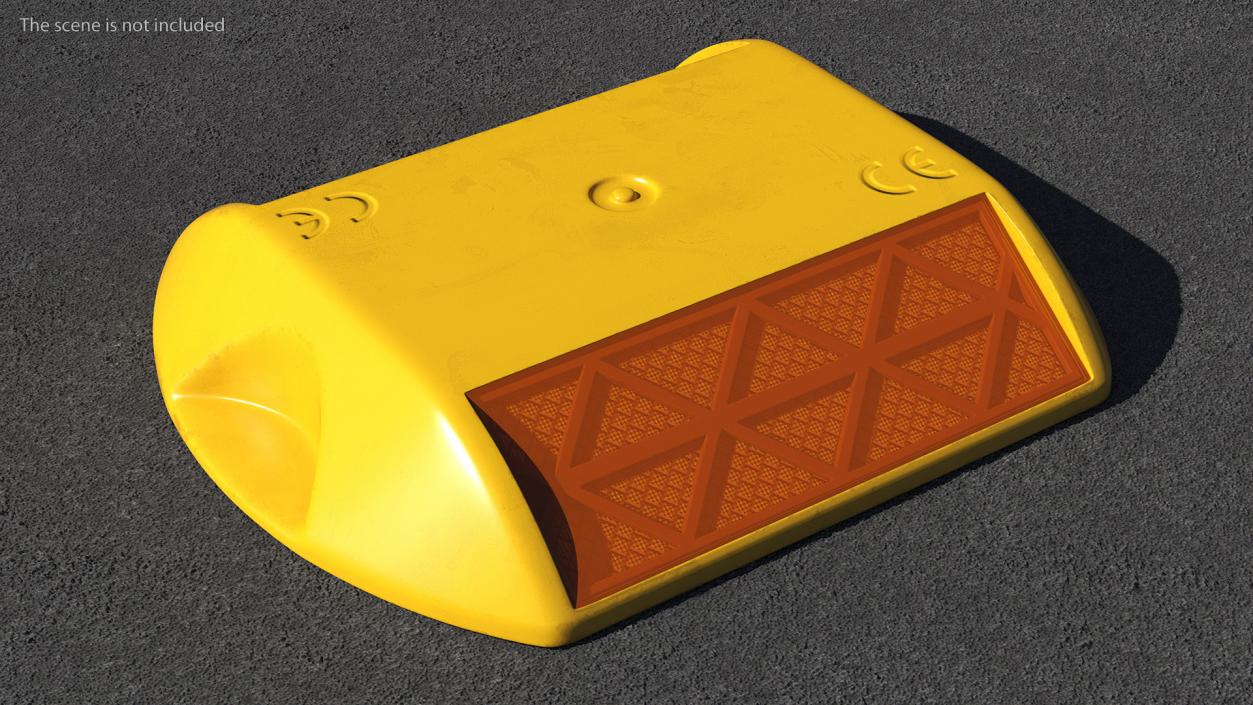 Raised Pavement Marker Orange 3D model