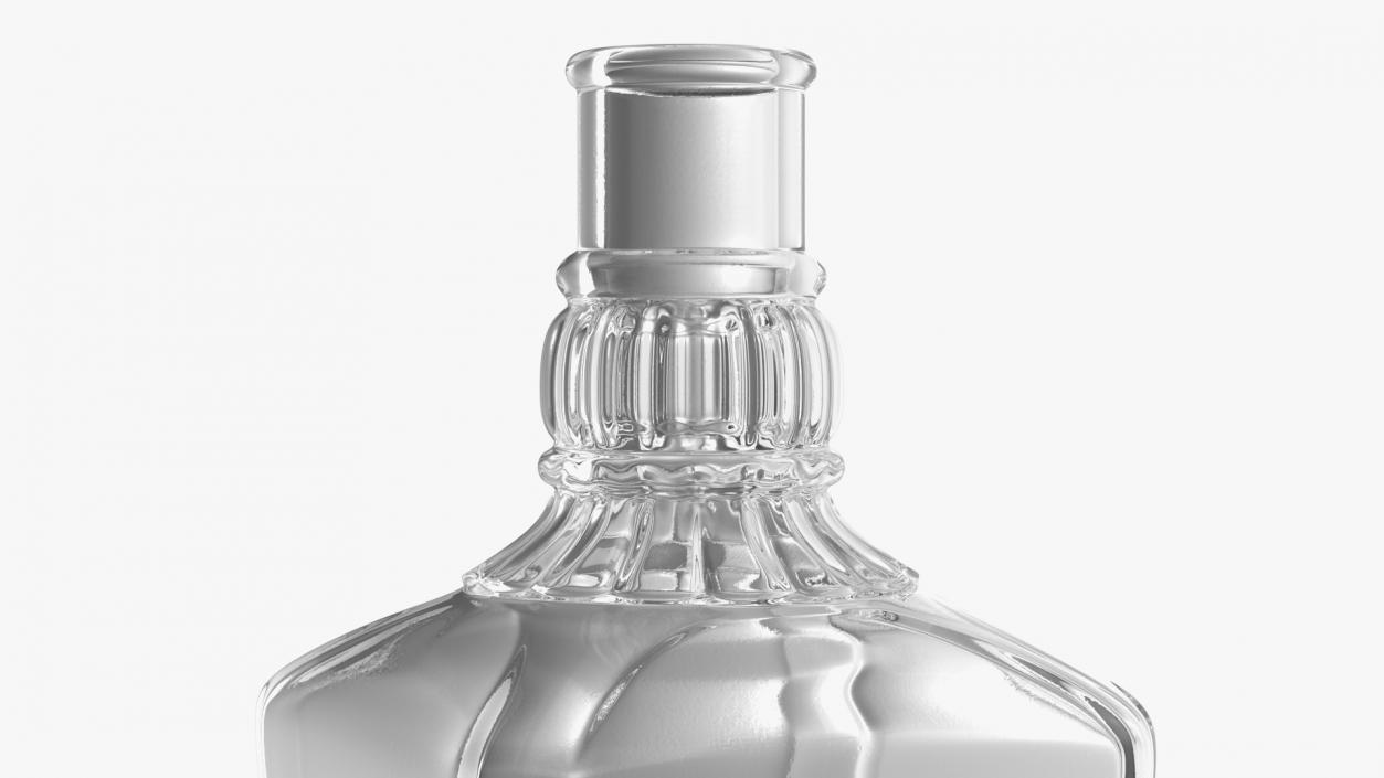 3D model Open Alcohol Bottle Empty