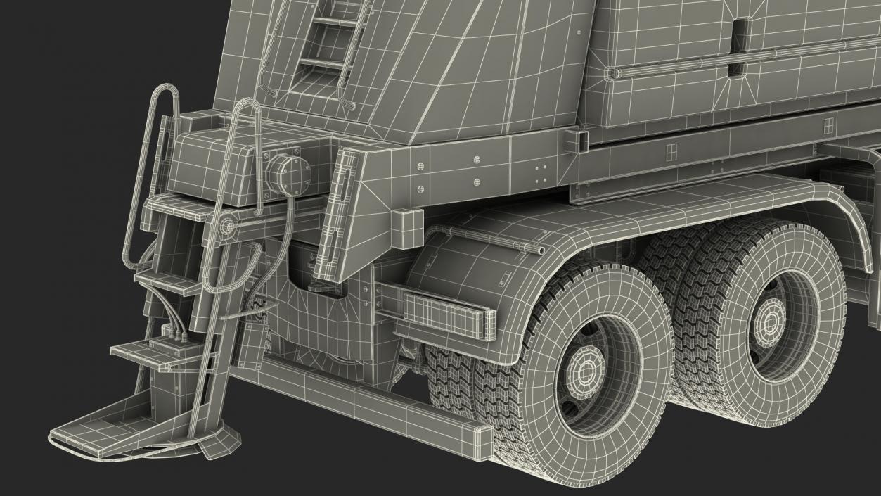 Mercedes Benz 8x6 Arocs Gritter Truck 3D