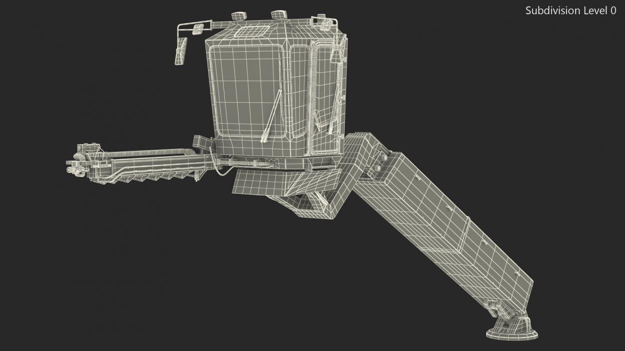 3D Telehandler Deicer Generic Rigged model