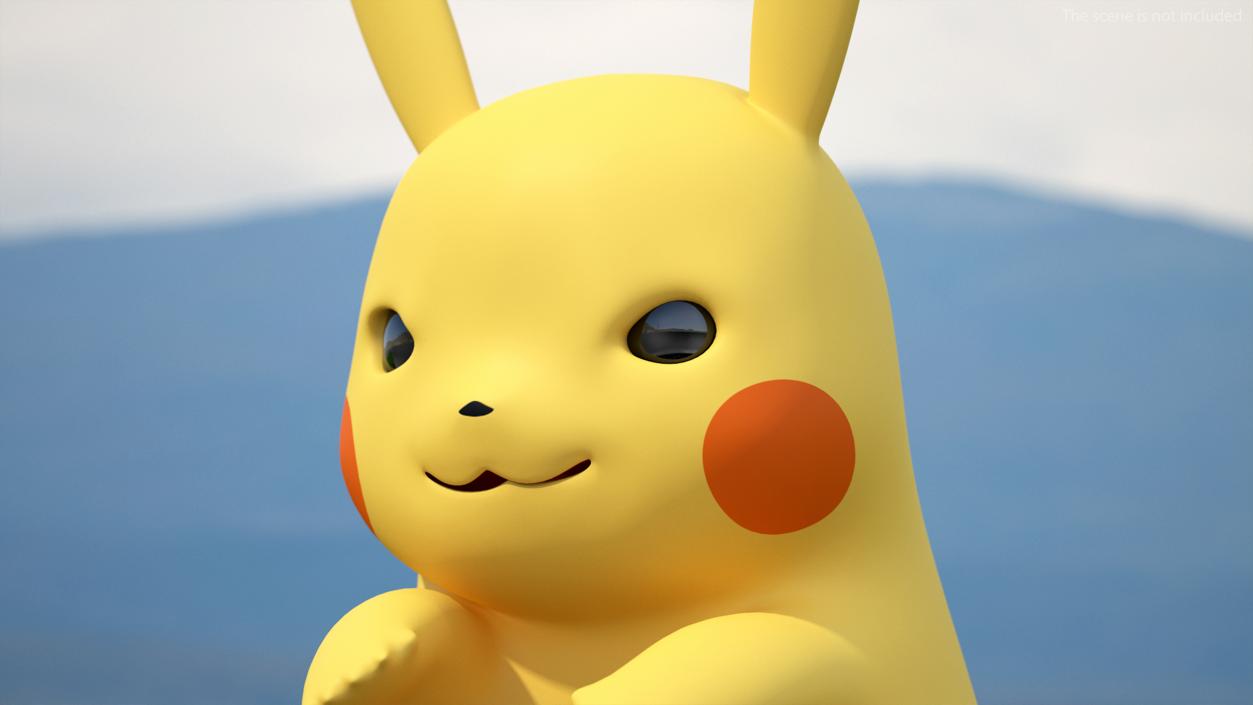 Anime Character Pikachu Angry 3D model