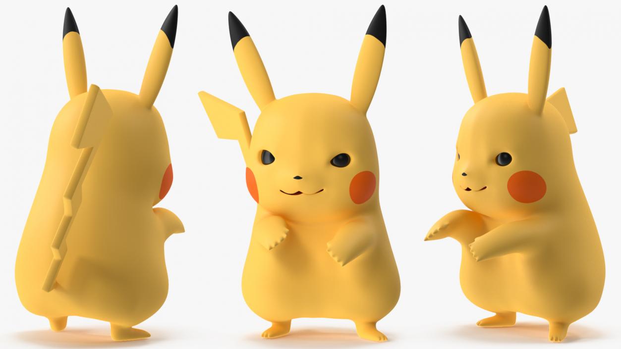 Anime Character Pikachu Angry 3D model