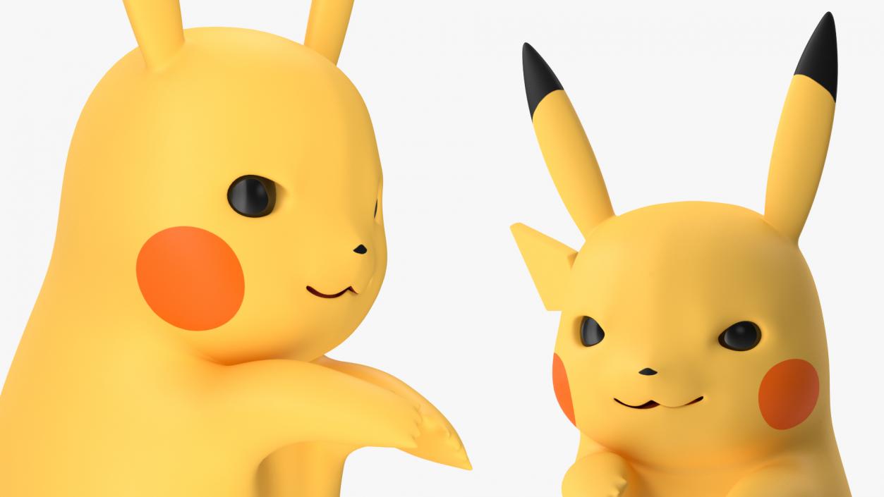 Anime Character Pikachu Angry 3D model