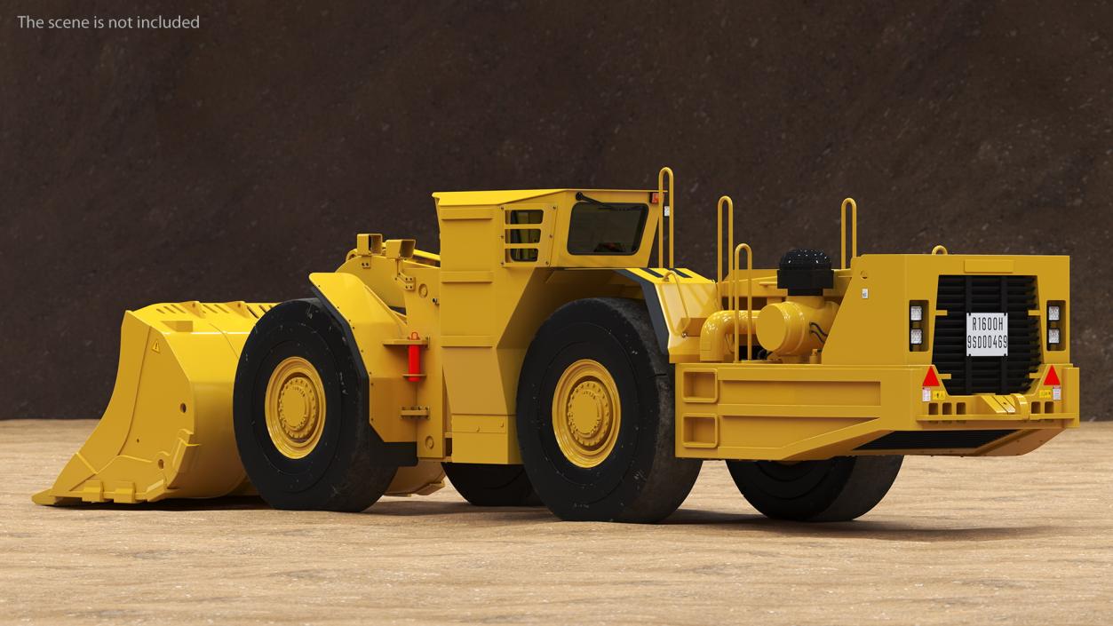 Mining Loader Cat R1600H 3D model