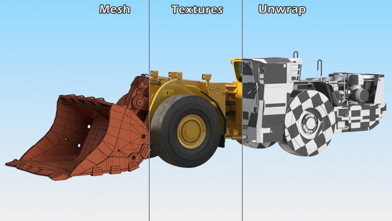 Mining Loader Cat R1600H 3D model