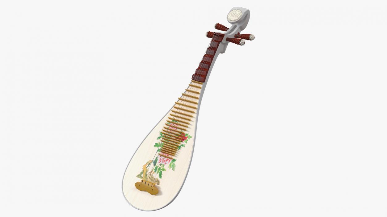 Chinese Stringed Instrument Pipa 3D